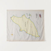 ロデ図解入りの、写真付きのスの地図。 タペストリー (正面(横))