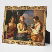 ロトと彼の娘(キャンバス上の油) 2 フォトプラーク (側面)