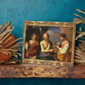 ロトと彼の娘(キャンバス上の油) 2 フォトプラーク (側面)