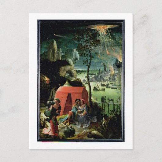 ロトと彼の娘(パネル上の油) ポストカード (正面)