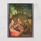 ロトの娘たちは父親にワインを飲ませる ポストカード (正面)