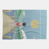 ロトイティニュージーランド湖 キッチンタオル (横)