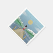 ロトイティニュージーランド湖 スタンダードカクテルナプキン (角)