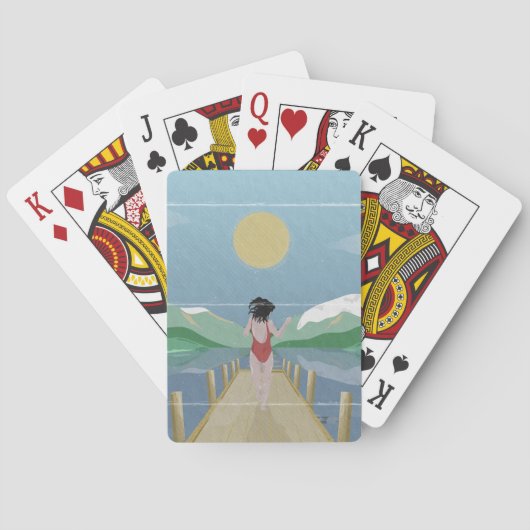 ロトイティニュージーランド湖 トランプ (裏面)