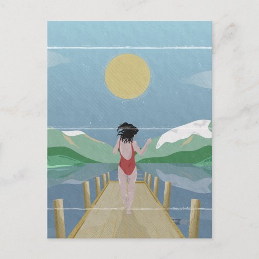 ロトイティニュージーランド湖 ポストカード (正面)