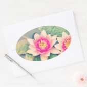 ロトスフラワー 楕円形シール (封筒)