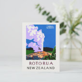 ロトルアニュージーランドヴィンテージポスター1930s ポストカード (スタンド正面)