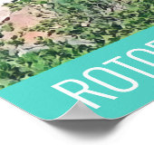 ロトルア熱春ニュージーランド旅行プリント ポスター (角)