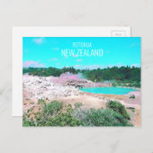 ロトルア熱春ニュージーランド旅行 ポストカード (正面/裏面)