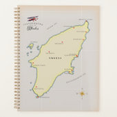 ロドス島のイラスト地図 プランナー手帳 (正面)