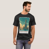 ロドス島の巨像 世界七不思議アート Tシャツ (正面フル)