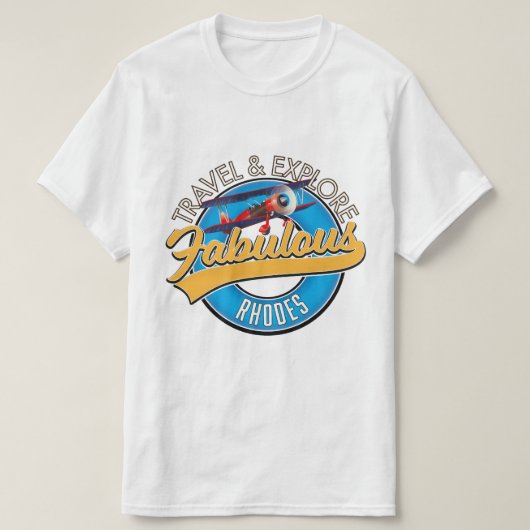 ロドス島の旅ロゴ Tシャツ (デザイン正面)