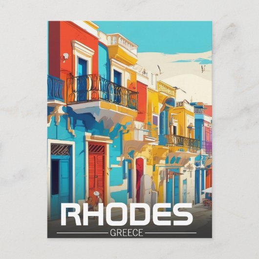ロドス,ギリシャ島のお土産 ポストカード (正面)