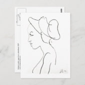 ロドニー・アーティルズの女性のスケッチ・ポストカード ポストカード (正面/裏面)