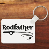 ロドファーザー魚釣りロッドの父親は魚に愛する キーホルダー (正面)