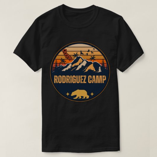 ロドリゲスキャンプ, カリフォルニア Tシャツ (デザイン正面)