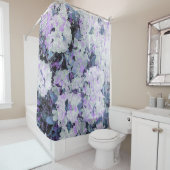 *~*ロド素朴デンドロングランジフラワーホワイト赤面 シャワーカーテン (インサイチュ)