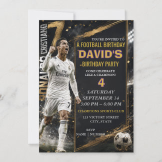 ロナウド サッカー スター 誕生日 インビテーション