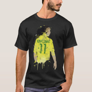 ロナルディーニョブラジル伝説クラシックアートTシャツ Tシャツ
