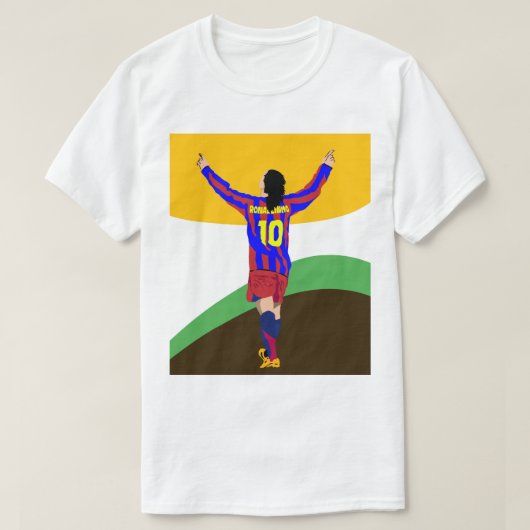 ロナルディーニョ wpap ポップアート tシャツ (デザイン正面)