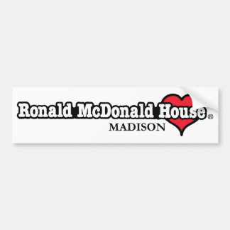 ロナルドマクドナルドのハート バンパーステッカー