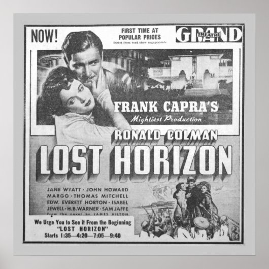 ロナルド・コールマンのヴィンテージ映画広告 ポスター (正面)