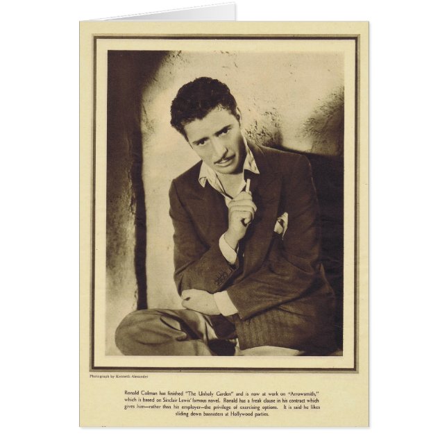 ロナルド・コールマンの1931年のportait (正面)