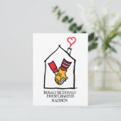 ロナルド・マクドナルド・ハンズ ポストカード (スタンド正面)