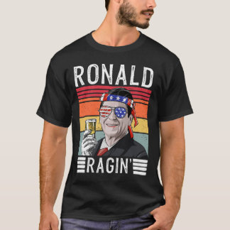 ロナルド・レイギン 愛国心 7月4日 ジョーク  Tシャツ