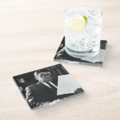 ロナルド・レーガンの写真 ガラスコースター (アングル)