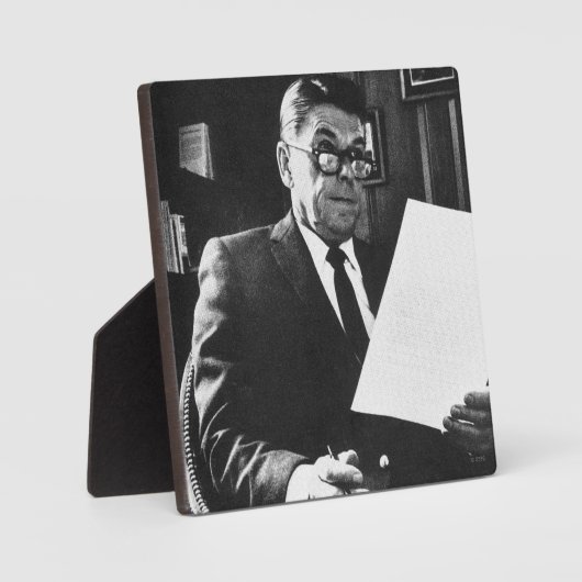 ロナルド・レーガンの写真 フォトプラーク (正面)