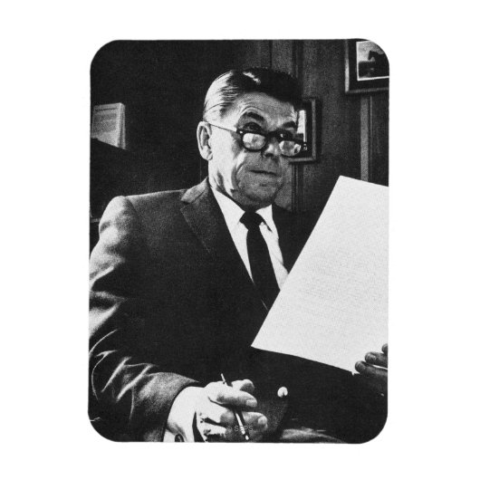 ロナルド・レーガンの写真 マグネット (縦)