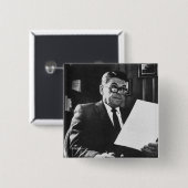 ロナルド・レーガンの写真 缶バッジ (正面&裏面)