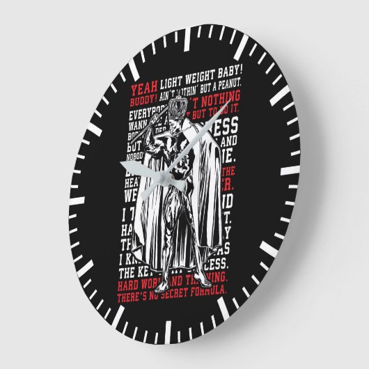 ロニーコールマンミスターオリンピアトレーニング 感動的 ラージ壁時計 (傾斜)