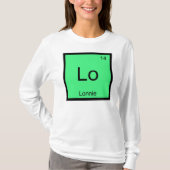 ロニー名化学元素周期表 Tシャツ (正面)