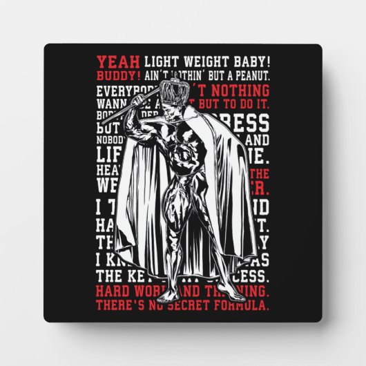 ロニー・コールマン ミスター・オリンピア ワークアウト  インスピレーション フォトプラーク (正面)