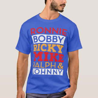 ロニー ボビー リッキー マイク ラルフ アンド ジョニー 楽しい Tシャツ