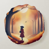 ロネソーム秋パークシーン ラウンドクッション (裏面)