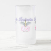 ロネランダース発生 – 曇りガラス製マグカップ フロストグラスビールジョッキ (中央)