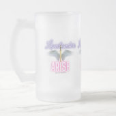 ロネランダース発生 – 曇りガラス製マグカップ フロストグラスビールジョッキ (左)