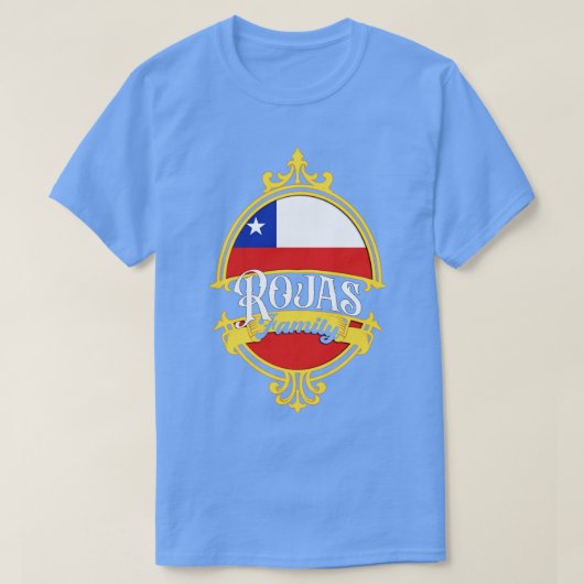 ロハス家族チリ国旗 Tシャツ (デザイン正面)