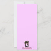 ロバおもしろいに可愛い子どものブックマークあり (裏面)