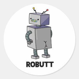 ロバおもしろいットPUN ラウンドシール