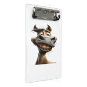 ロバおもしろいー・アートデザイン ミニクリップボード (アングル)