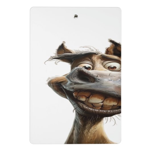 ロバおもしろいー・アートデザイン ミニクリップボード (裏面)