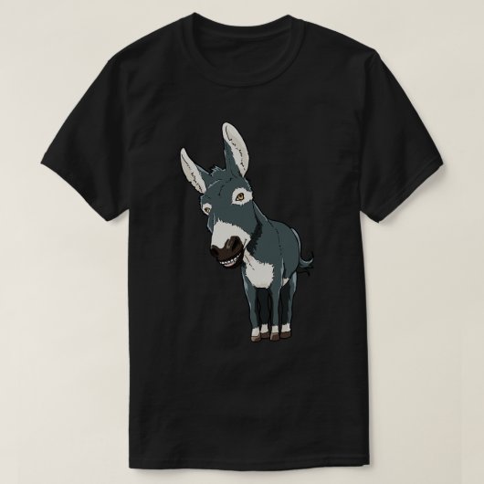 ロバおもしろいー Tシャツ (デザイン正面)