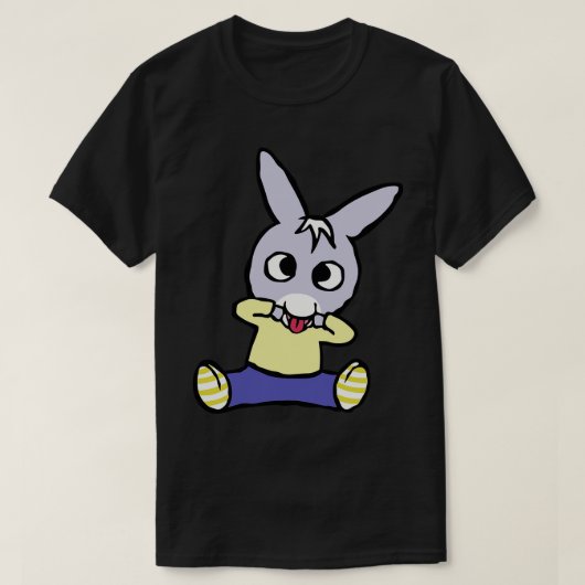 ロバおもしろいー Tシャツ (デザイン正面)