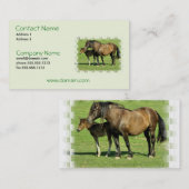 ロバおよび子馬の名刺 名刺 (正面/裏面)