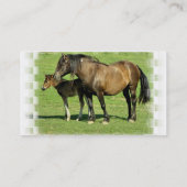 ロバおよび子馬の名刺 名刺 (裏面)