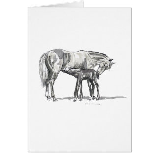 ロバおよび子馬